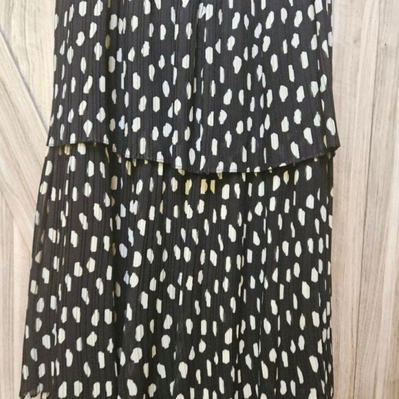 Fame & Partners The Romero  Preppy Maxi Pleats polka dots skirts - Picture 10 of 13